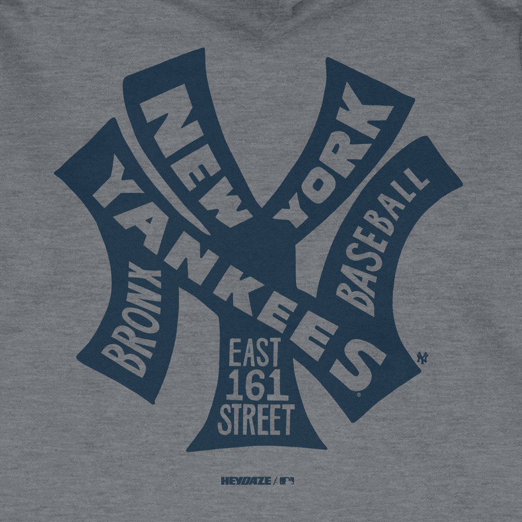 New York Yankees - Word Map Hoodie - Grey