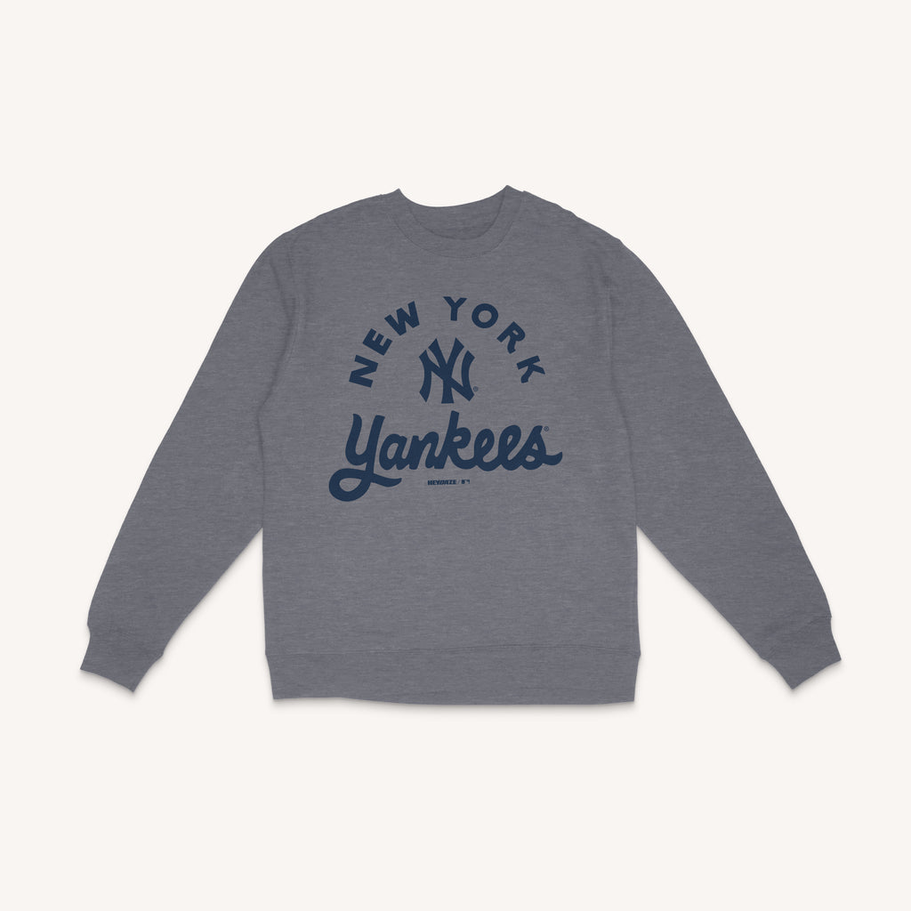 New York Yankees - Lockup Crewneck - Grey
