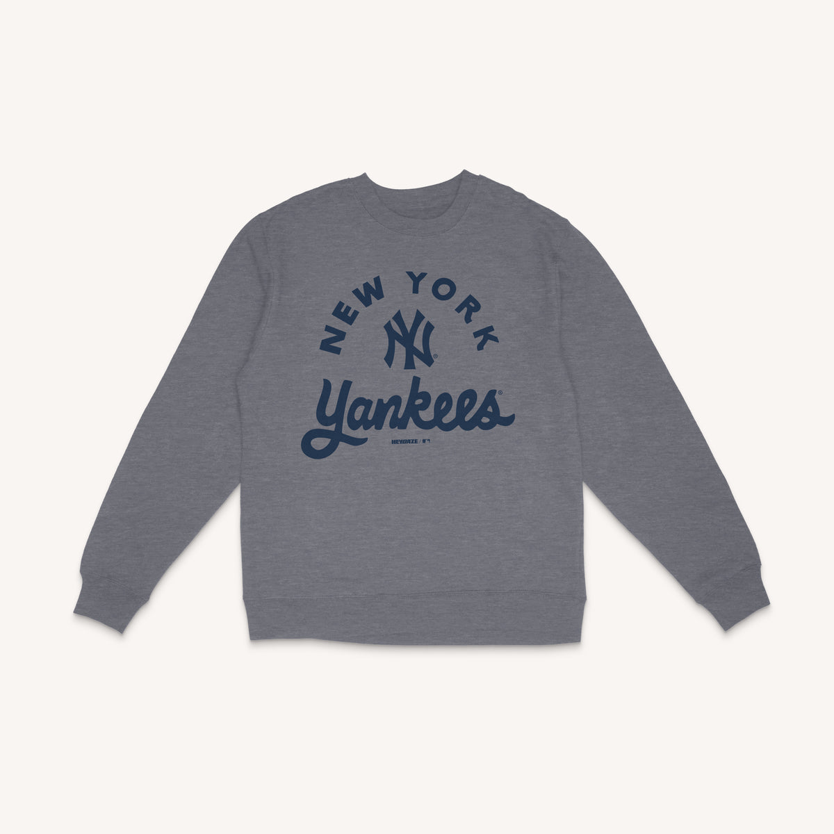 New York Yankees - Lockup Crewneck - Grey