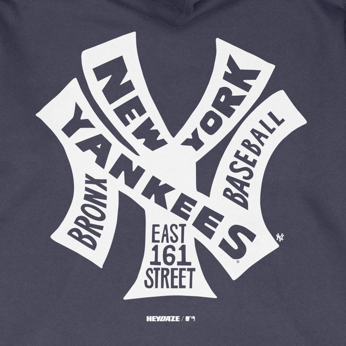 New York Yankees - Word Map Hoodie - Navy