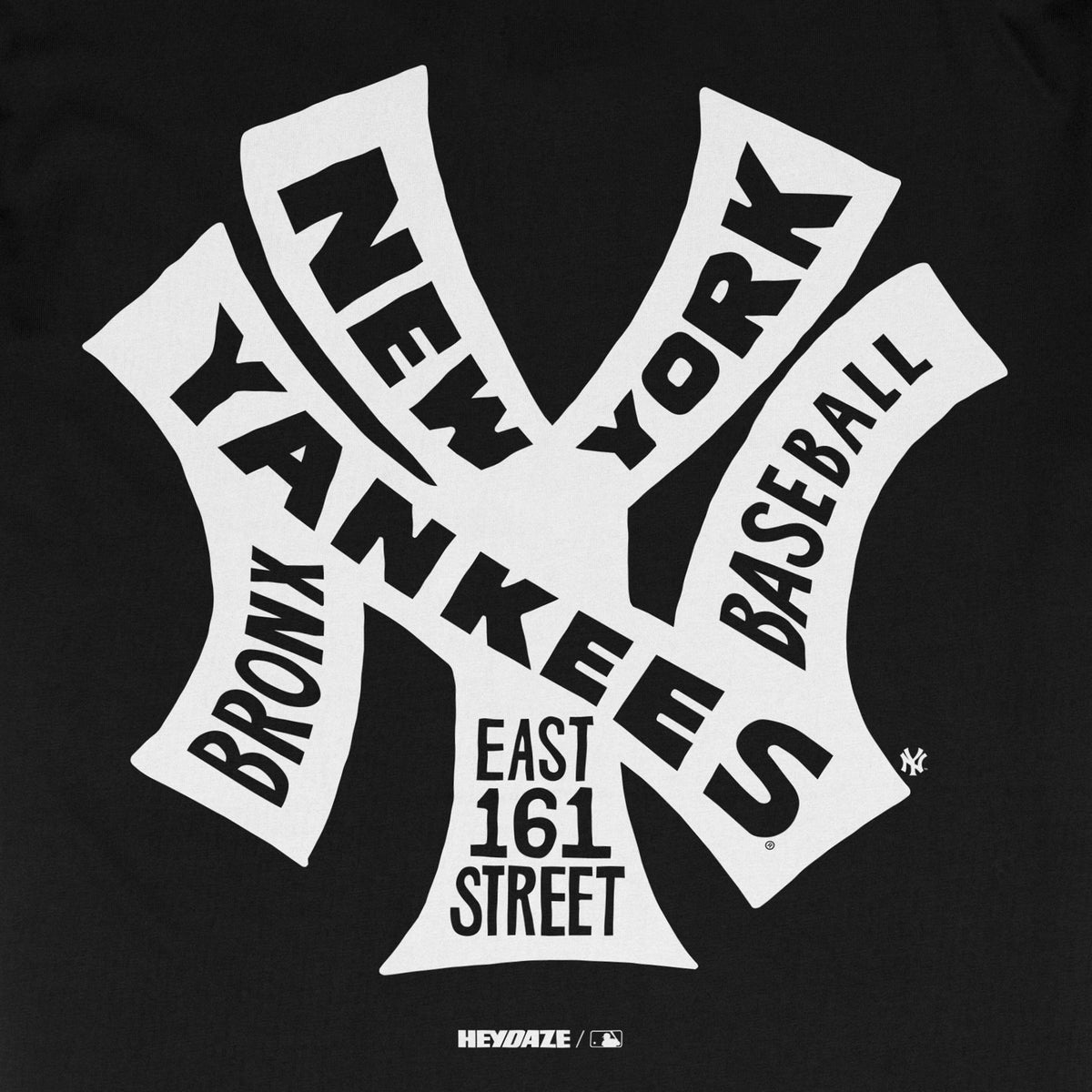 New York Yankees - Word Map Tee - Black