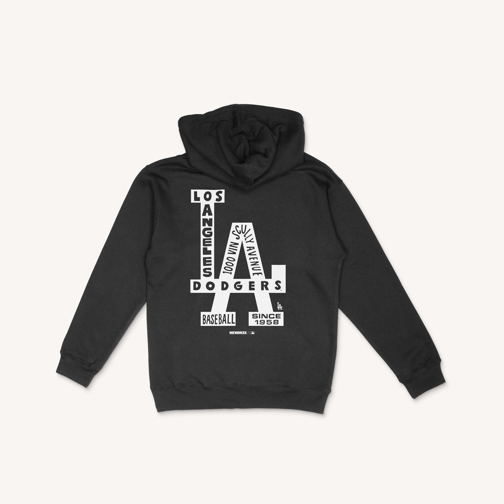 Los Angeles Dodgers - Word Map Hoodie - Black
