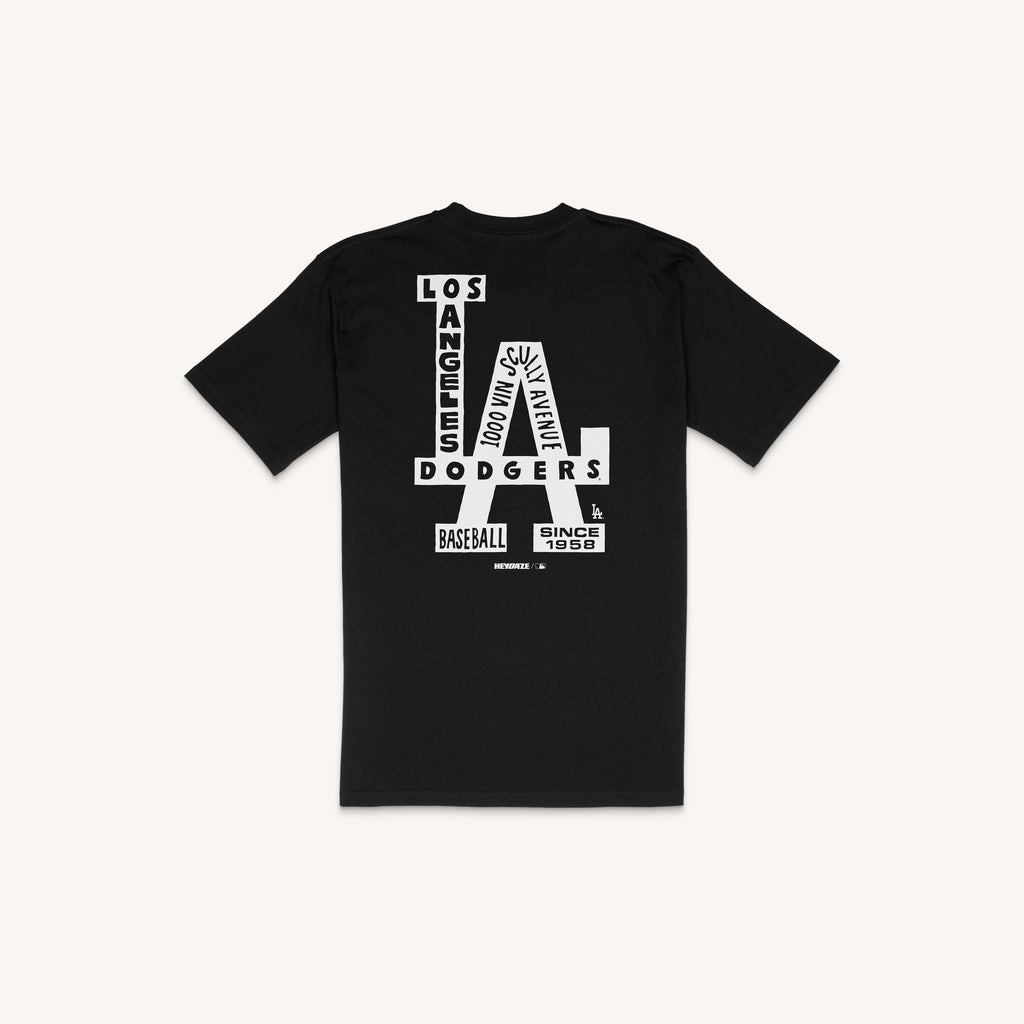 Los Angeles Dodgers - Word Map Tee - Black