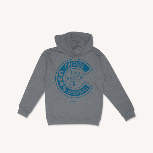 Chicago Cubs - Word Map Hoodie - Grey