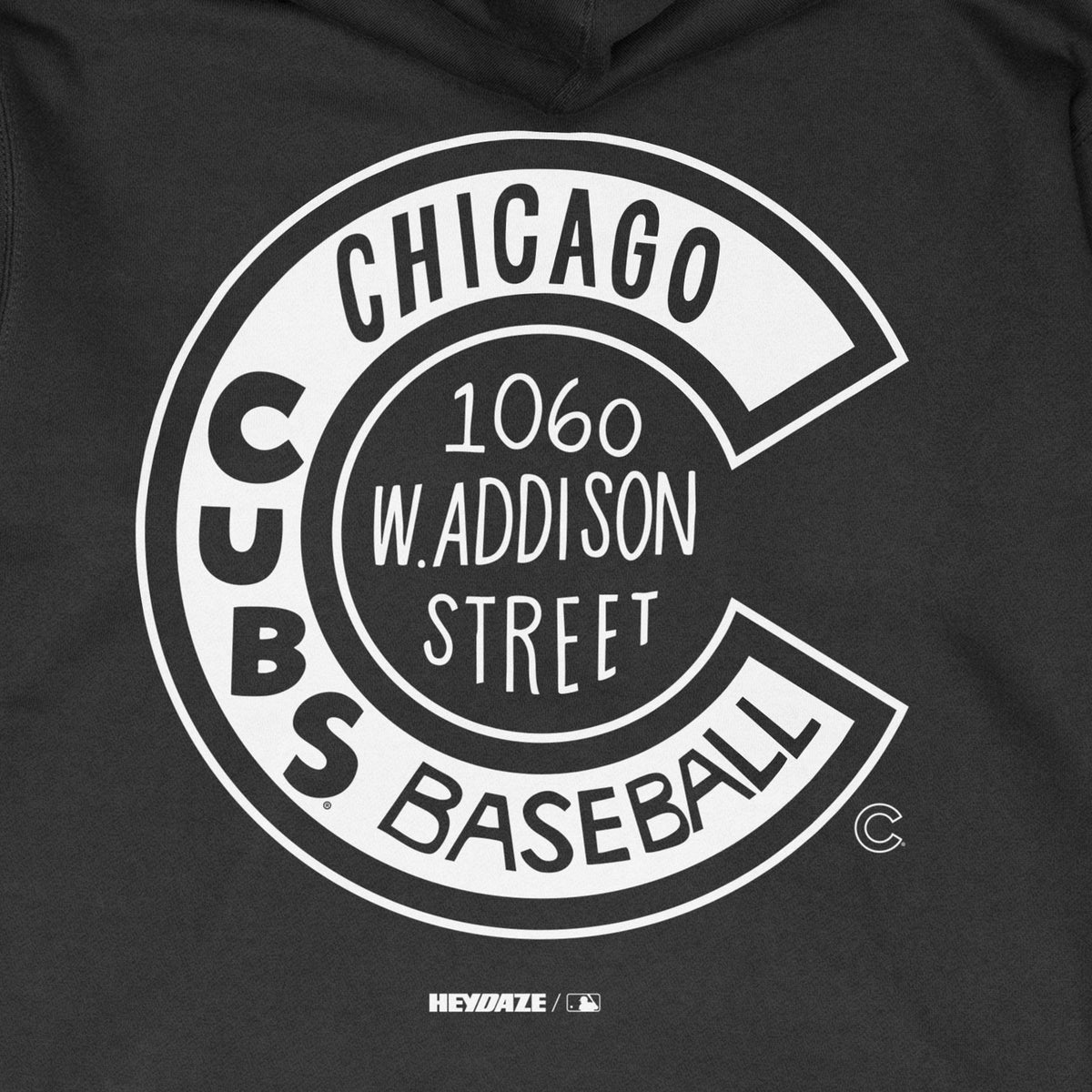 Chicago Cubs - Word Map Hoodie - Black