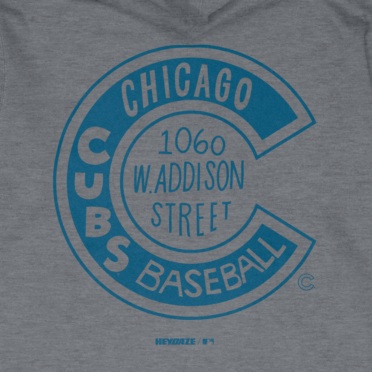 Chicago Cubs - Word Map Hoodie - Grey