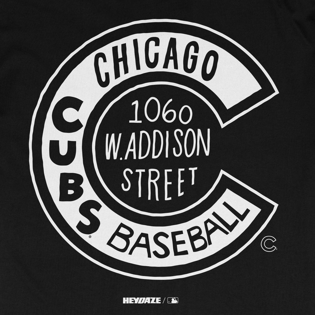Chicago Cubs - Word Map Tee - Black