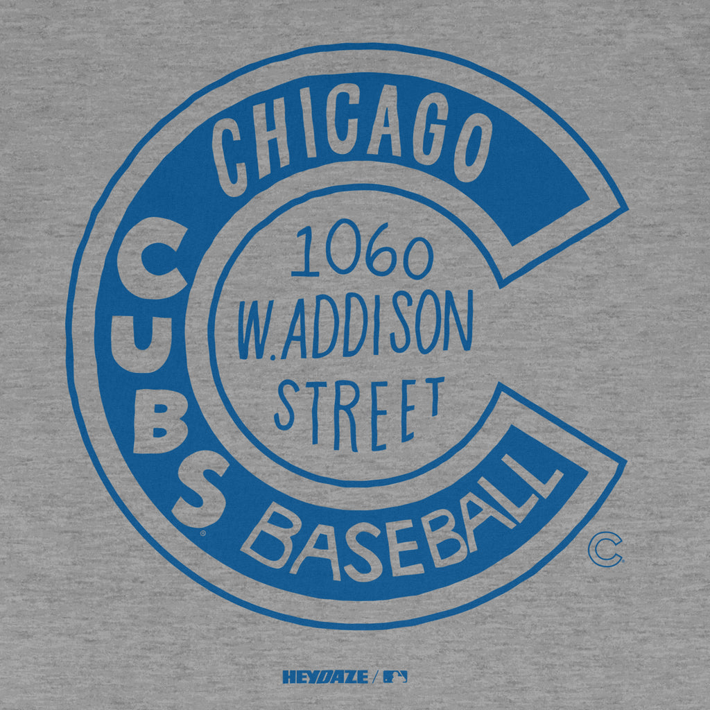 Chicago Cubs - Word Map Tee - Grey