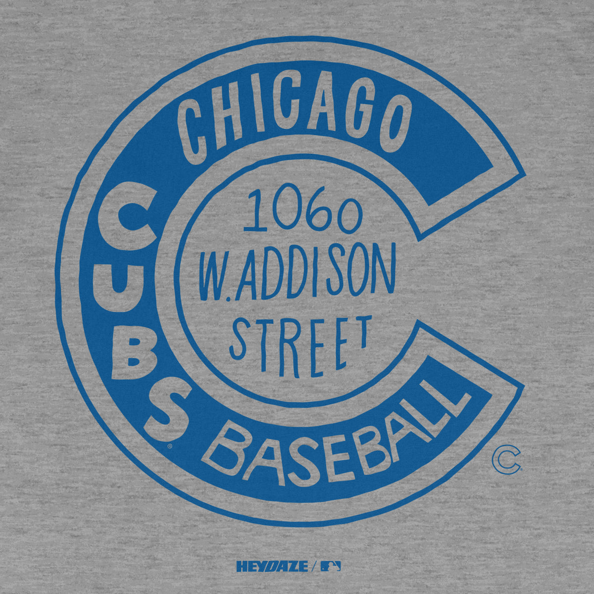 Chicago Cubs - Word Map Tee - Grey