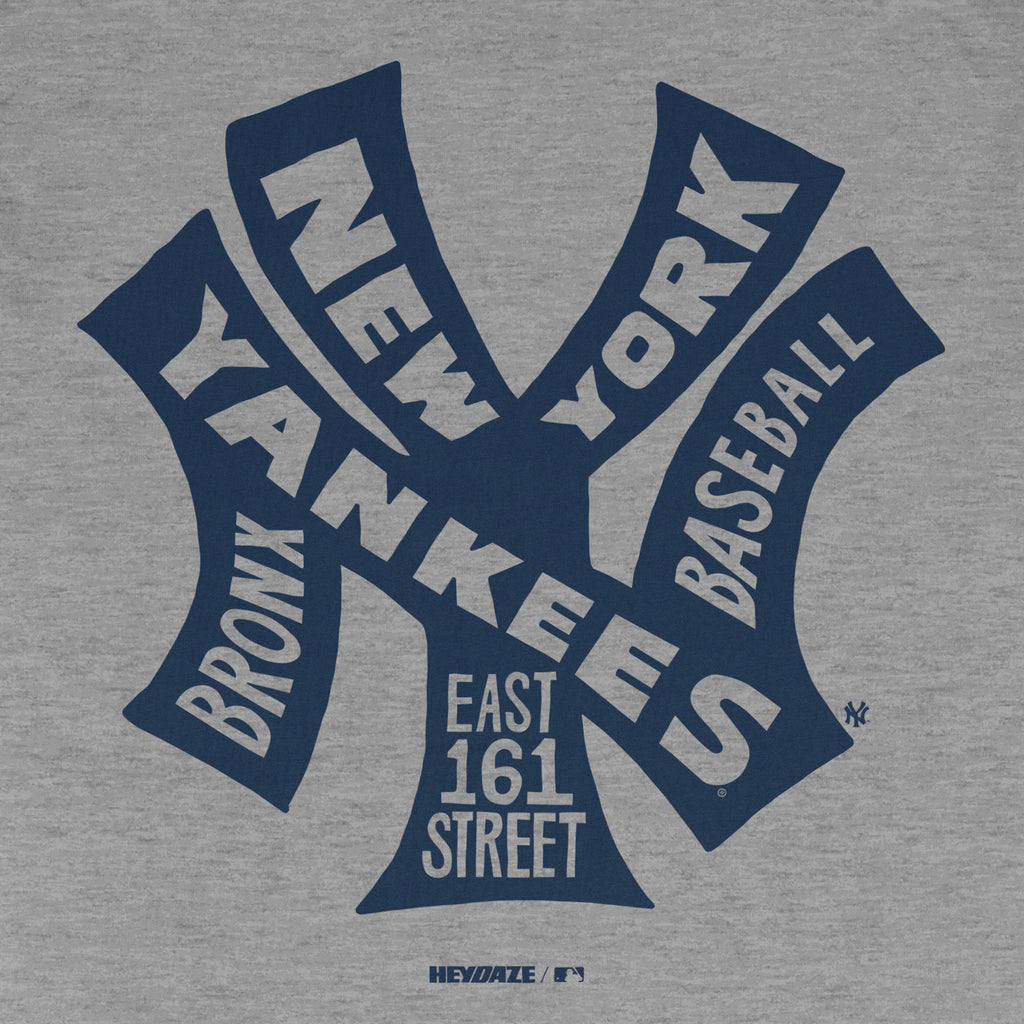 New York Yankees - Word Map Tee - Grey