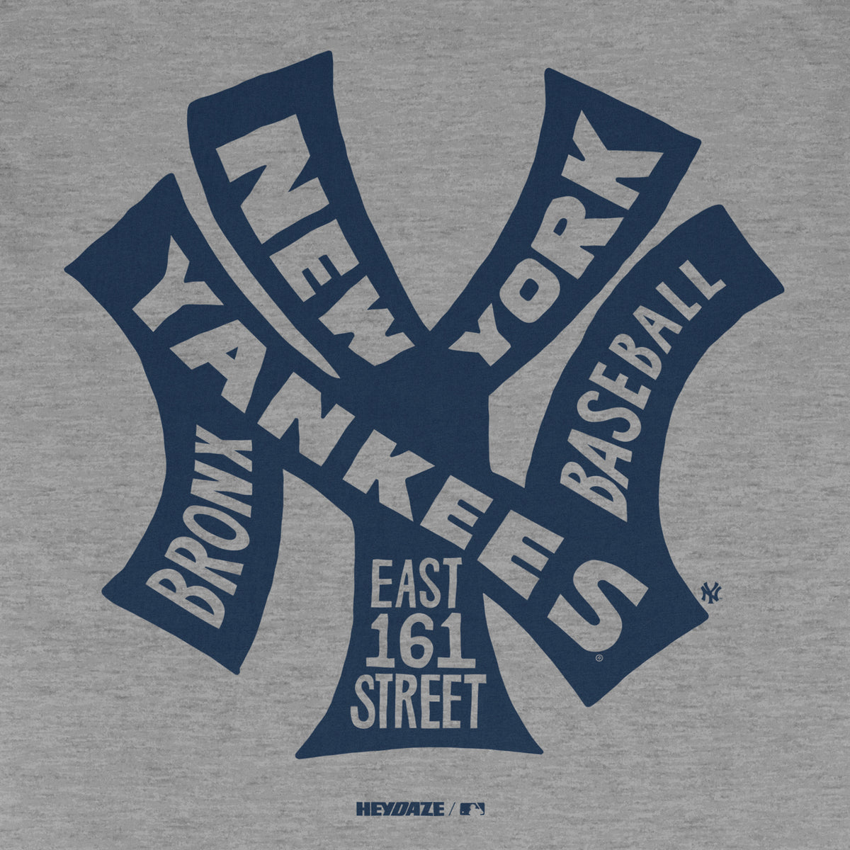 New York Yankees - Word Map Tee - Grey