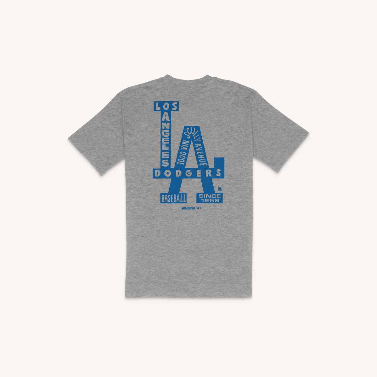 Los Angeles Dodgers - Word Map Tee - Grey