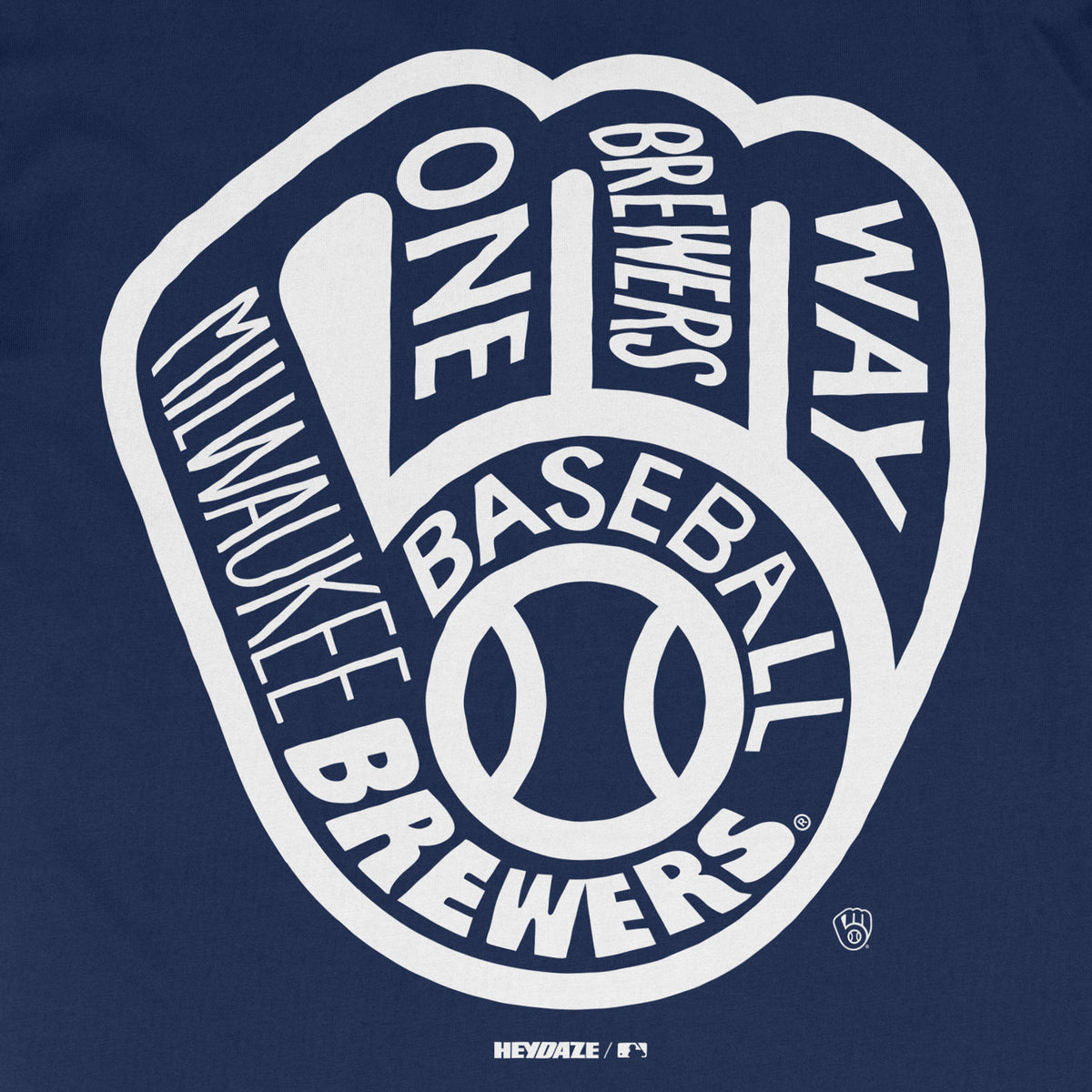 Milwaukee Brewers - Word Map Tee - Navy