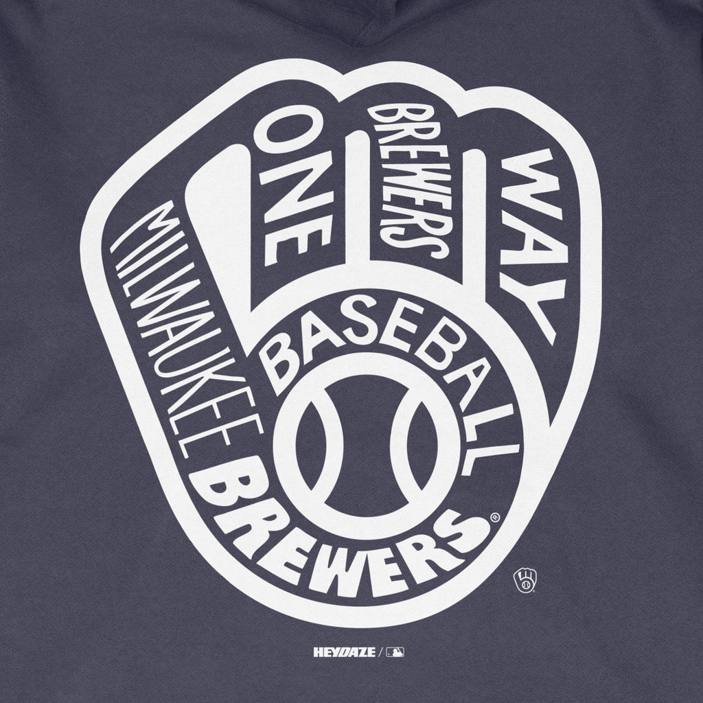 Milwaukee Brewers - Word Map Hoodie - Navy