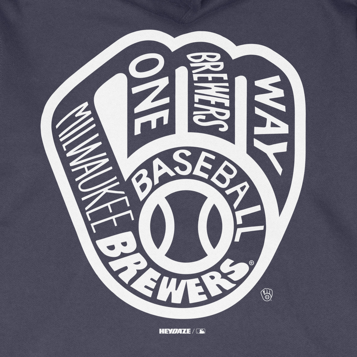 Milwaukee Brewers - Word Map Hoodie - Navy