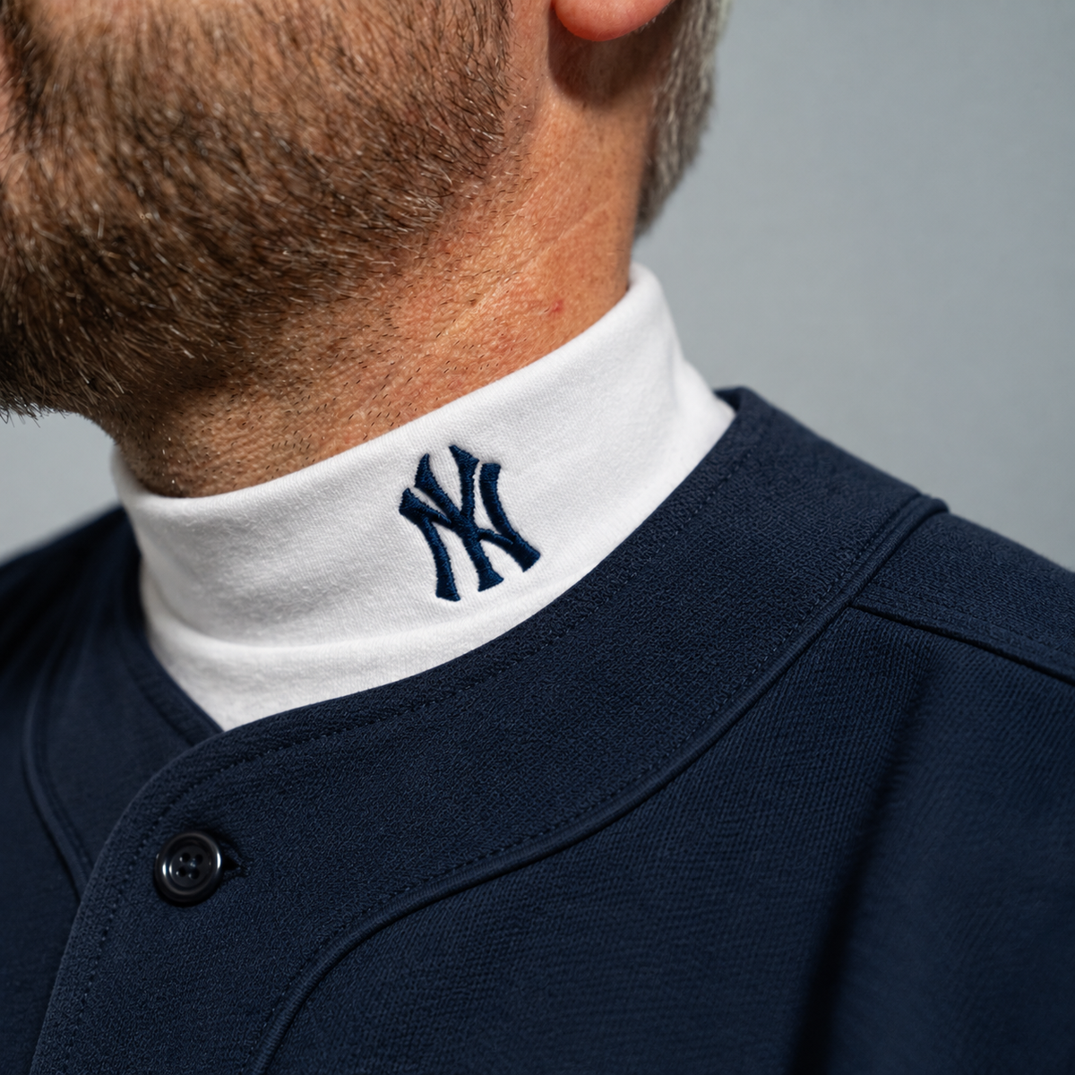 New York Yankees - Mockneck - White